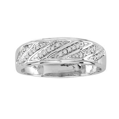 10K 0.15-0.17CT D-BAND RING MEN'S RDS