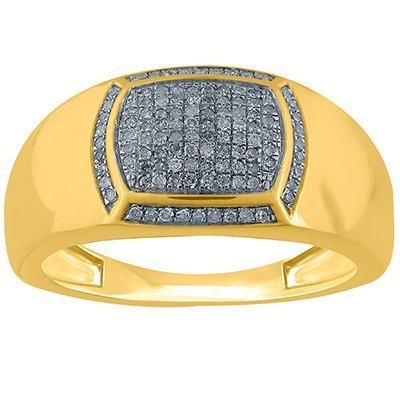 10K 0.15-0.17CT D-RING MENS RDS