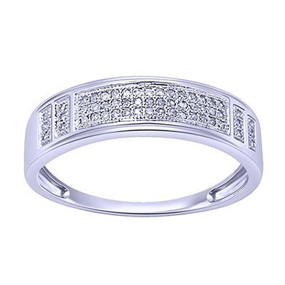 10K 0.15-0.19CT D-RING BAND MEN'S RDS MP