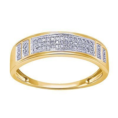 10K 0.15-0.20CT D-RING BAND MEN'S RDS MP