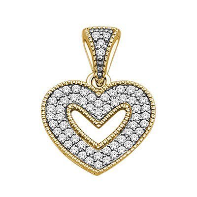 10K 0.15CT D-PENDANT LDS RDS