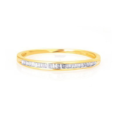 10K 0.15CT D-RING BAND LDS BAG