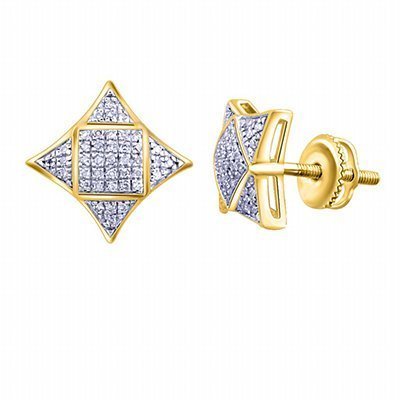 10K 0.16-0.19CT D-EARRINGS LDS RDS MP