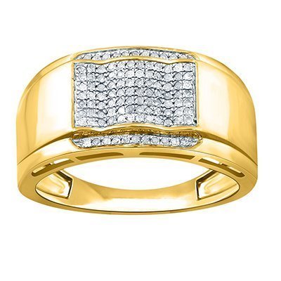 10K 0.16-0.25CT D-RING MEN RDS MP