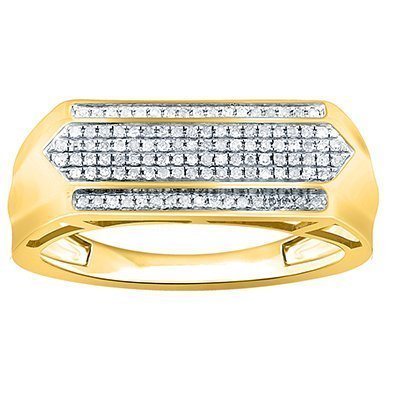 10K 0.16-0.25CT D-RING MEN RDS MP