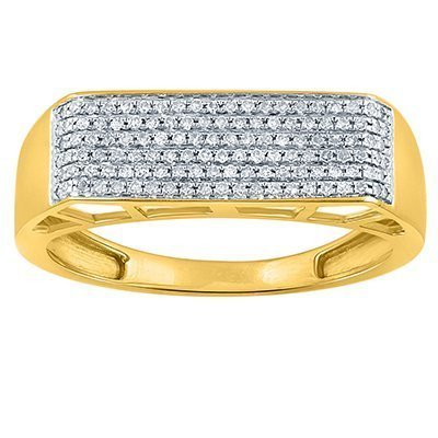10K 0.16-0.30CT D-RING MEN RDS  MP
