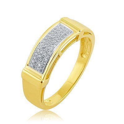 10K 0.16CT D-RING MENS RDS MP