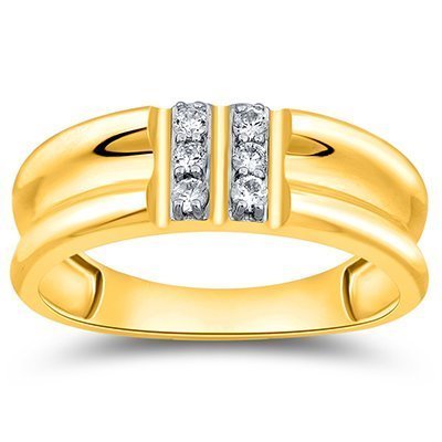 10K 0.17-0.21CT D-RING MENS RDS
