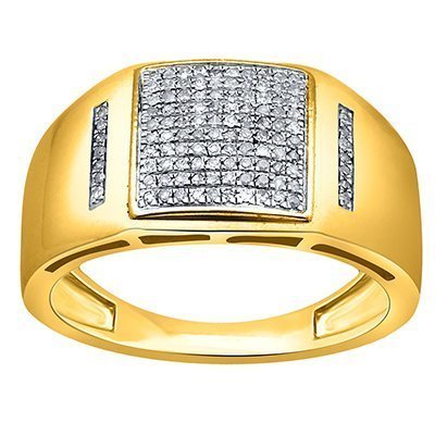 10K 0.17-0.26CT D-RING MEN RDS MP