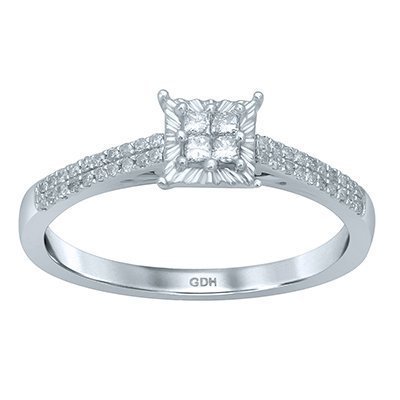 10K 0.18-0.20CT D-RING LDS PCT\RDS