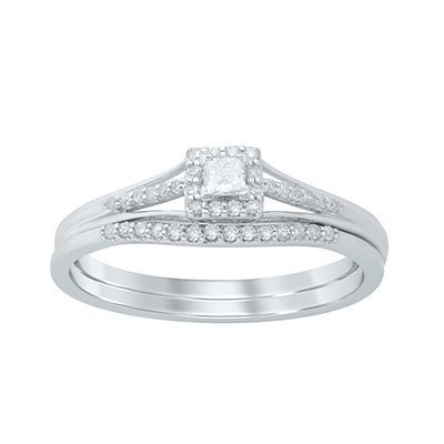 10K 0.18-0.21CT D-BRIDAL SET LDS PCT/RDS CNTR 0.06CT