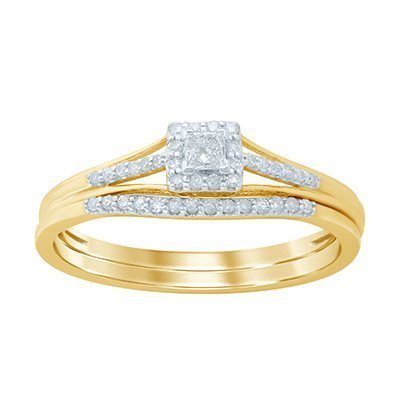 10K 0.18-0.21CT D-BRIDAL SET LDS PCT/RDS CNTR 0.07CT