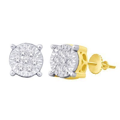 10K 0.18-0.21CT D-EARRINGS RDS FANUC