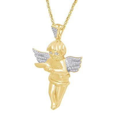 10K 0.18-0.23CT D-PENDANT MEN RDS MP