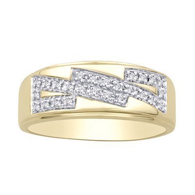 10K 0.18-0.23CT D-RING MEN'S RDS
