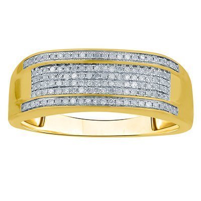 10K 0.18-0.30CT D-RING MENS RDS
