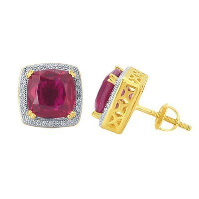 10K 0.18CT D-EARRING RDS LDS