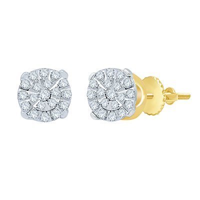 10K 0.19-0.21CT D-EARRINGS RDS