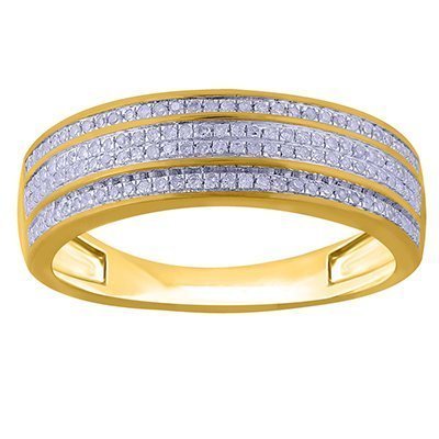 10K 0.19-0.31CT D-RING BANDS MEN RDS MP