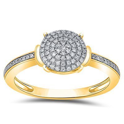 10K 0.19CT D-RING LDS RDS