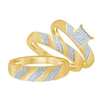10K 0.20-0.23CT D-TRIO SET RDS MP