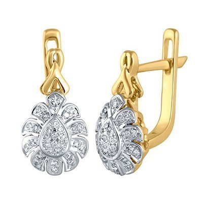 10K 0.20CT D-EARRING LDS RDS