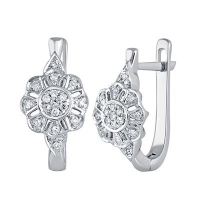 10K 0.20CT D-EARRING LDS RDS