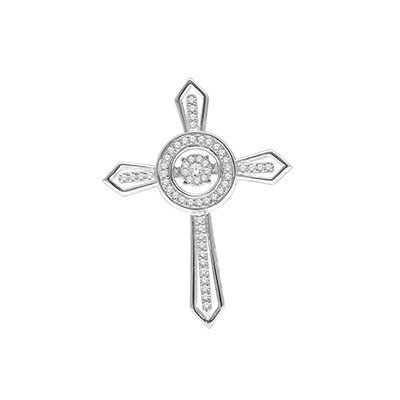 10K 0.20CT D-PENDANT WITH CHAIN LDS RDS SPARKLING STAR