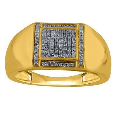 10K 0.21-0.23CT D-RING MENS RDS MP