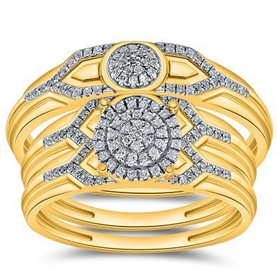 10K 0.21-0.25CT D-TRIO SET RDS