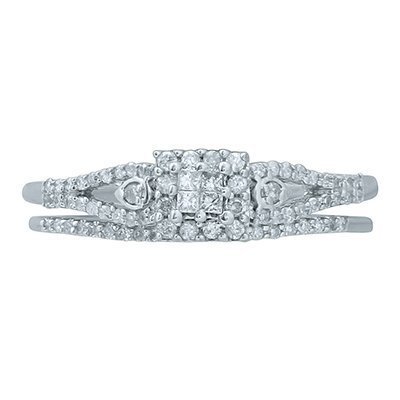 10K 0.23-0.24CT D-BRIDAL SET LDS PCT/RDS