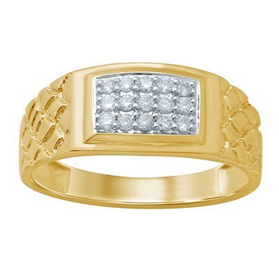 10K 0.23-0.24CT D-RING MEN RDS