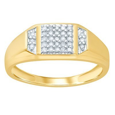 10K 0.23-0.25CT D-BAND MEN RDS