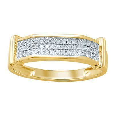 10K 0.23-0.25CT D-BAND RING MEN RDS