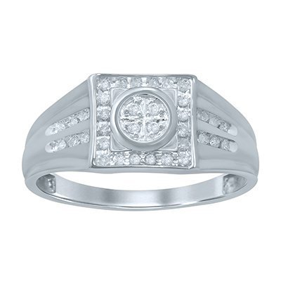 10K 0.23-0.25CT D-RING MEN RDS