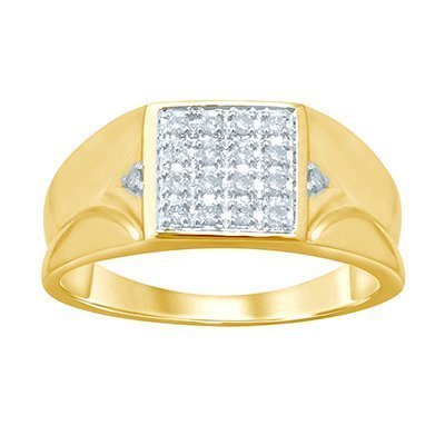 10K 0.23-0.26CT D-RING MEN RDS