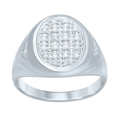 10K 0.23-0.26CT D-RING MEN'S RDS