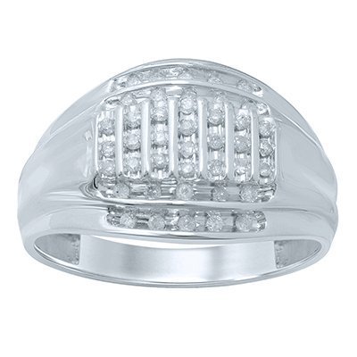 10K 0.23-0.26CT D-RING MEN'S RDS