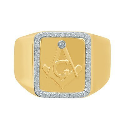 10K 0.23-0.26CT D-RING MENS RDS