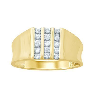 10K 0.23-0.26CT D-RING MENS RDS