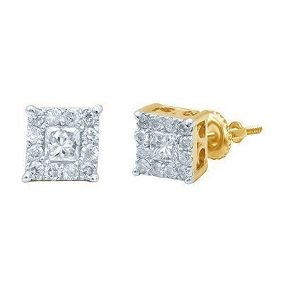 10K 0.23-0.27CT D-EARRING PCT/RDS