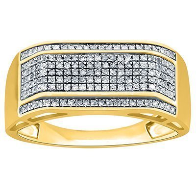 10K 0.23-0.38CT D-RING MENS RDS