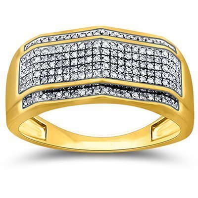 10K 0.23-0.41CT D-RING MENS RDS