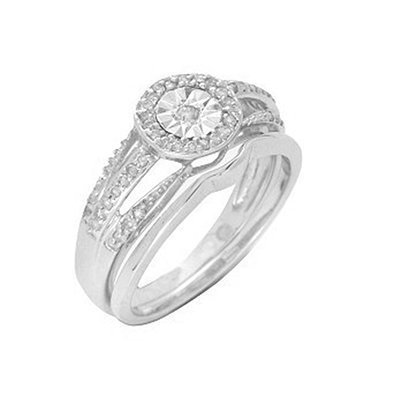 10K 0.23CT D-BRIDAL SET LDS RDS