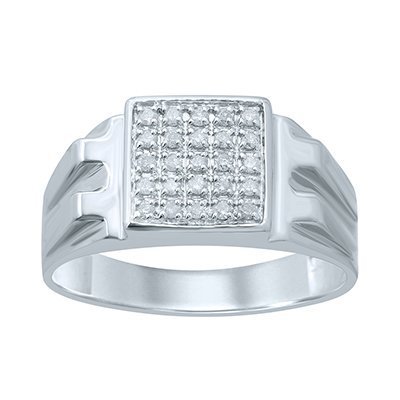 10K 0.24-0.25CT D-RING MEN RDS