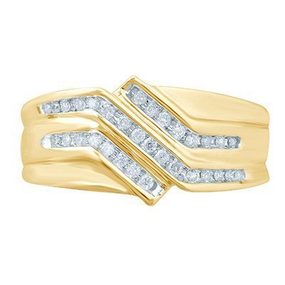 10K 0.24-0.25CT D-RING MEN RDS