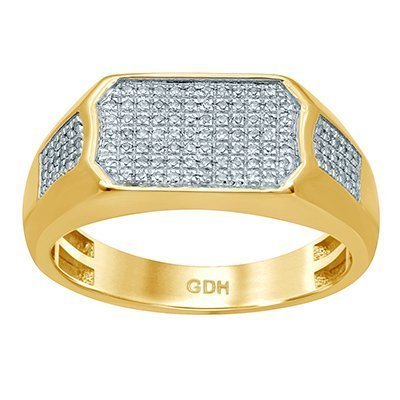 10K 0.24-0.25CT D-RING MENS RDS MP