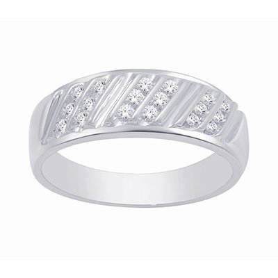 10K 0.24-0.26CT D-BAND RING MEN RDS MP