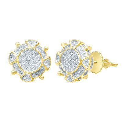 10K 0.24-0.26CT D-EARRING RDS
