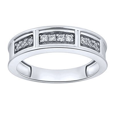 10K 0.24-0.26CT D-RING BAND MEN RDS MP